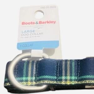 Boots and Barkley Plaid Collar for Large Dogs 16-26” L x 1” W NWT
